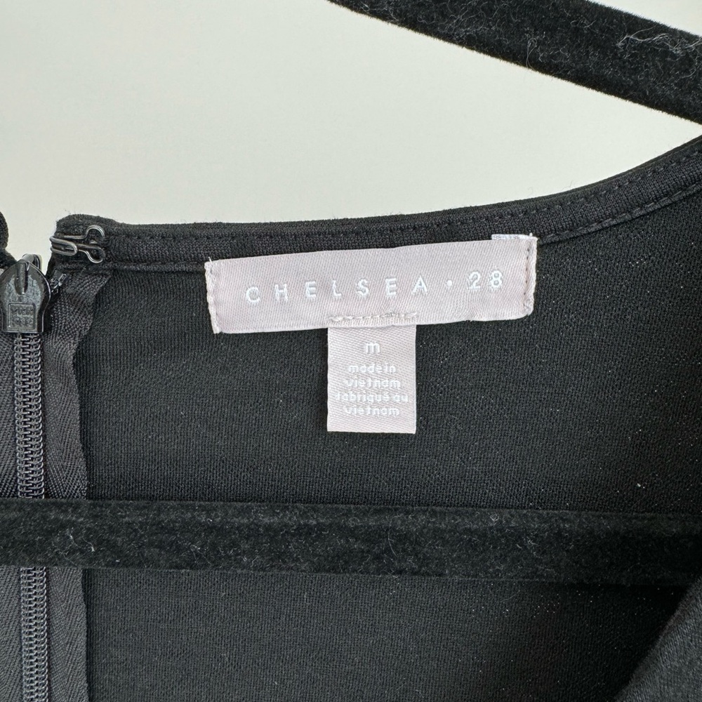 CHELSEA28 /Puff Long Sleeve Jacquard Dress - Picture 6 of 8